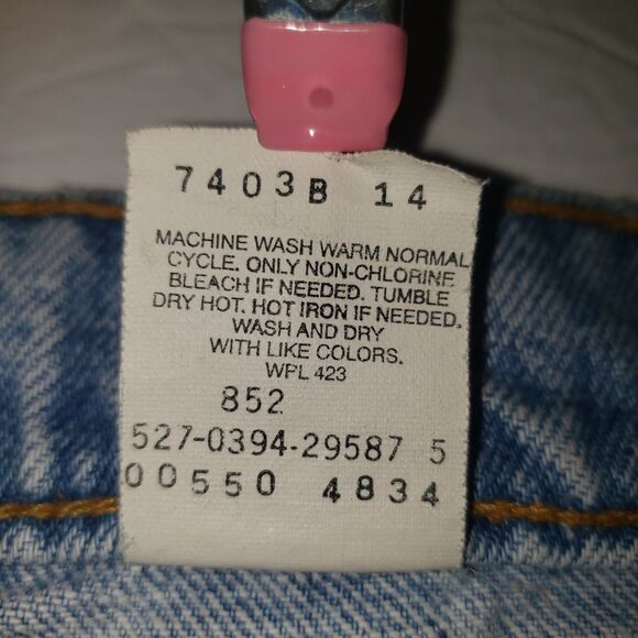 Vintage 90s LEVIS 550 Relaxed Fit Tapered Leg Denim Blue Jeans Mens Size W33 L32 - Picture 7 of 9